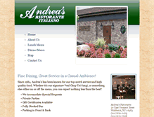 Tablet Screenshot of andreasrestaurantnj.com